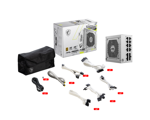 Блок питания 850W MSI MAG A850GL PCIE5 WHITE