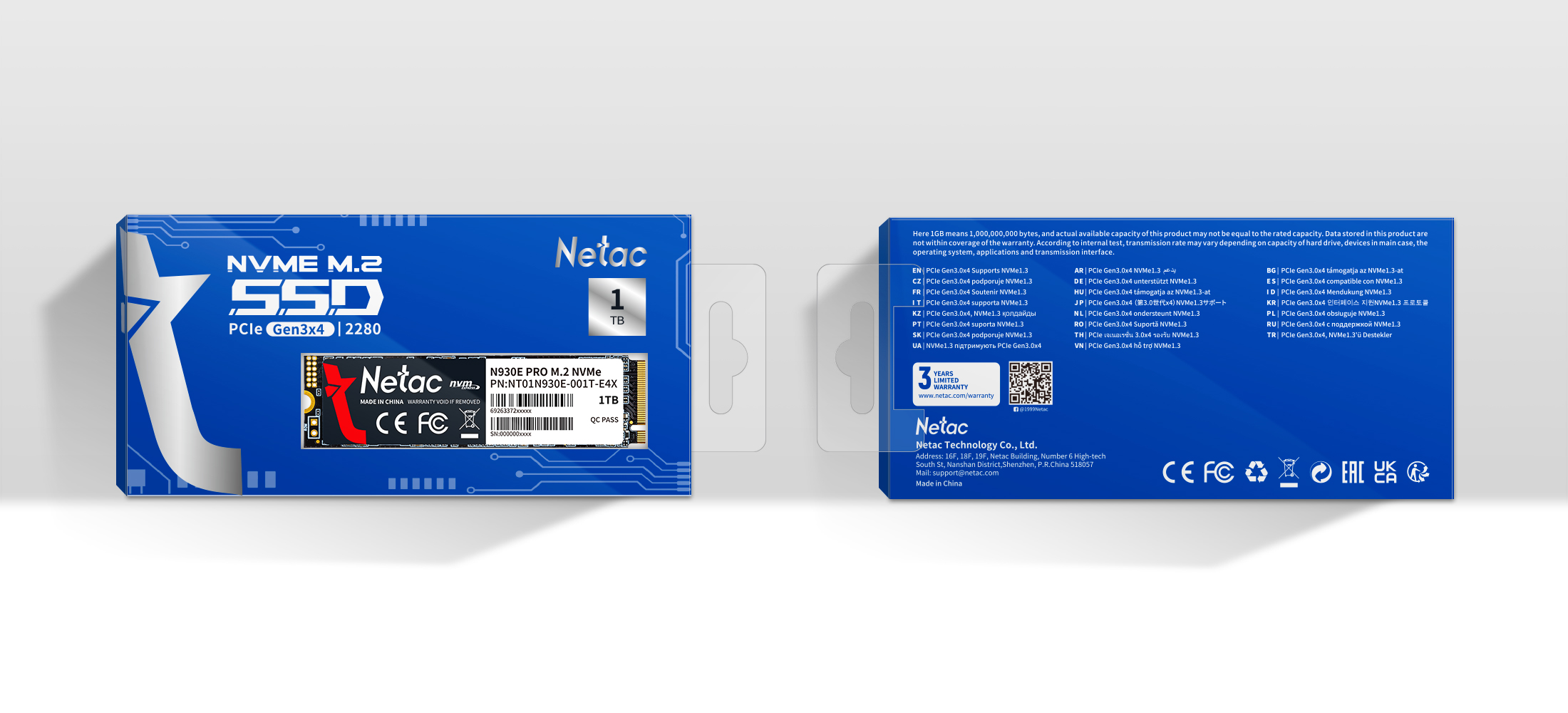 Накопитель SSD 256GB Netac N930E Pro (NT01N930E-256G-E4X)