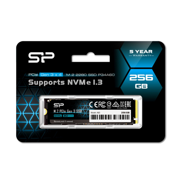 Накопитель SSD 256GB Silicon Power P34A60 (SP256GBP34A60M28)