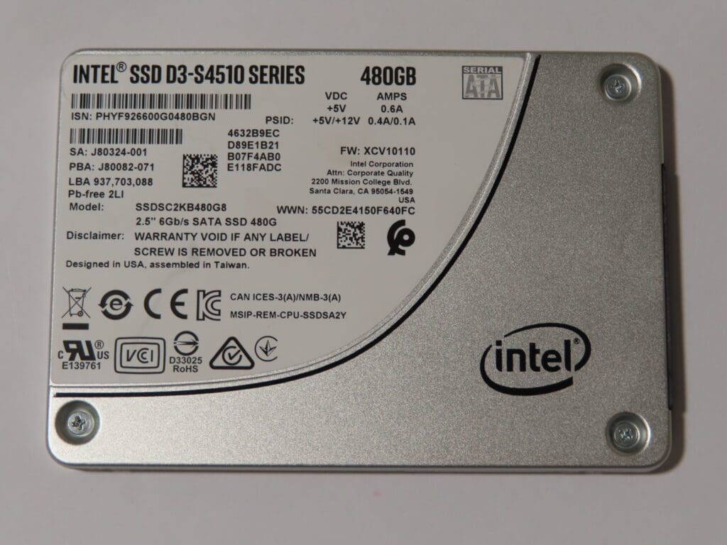 Накопитель SSD 480GB Intel D3-S4510 Series (SSDSC2KB480G8)