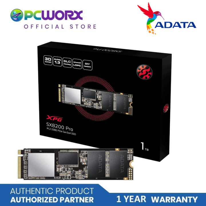 Накопитель SSD 512GB ADATA XPG SX8200 Pro (ASX8200PNP-512GT-C)