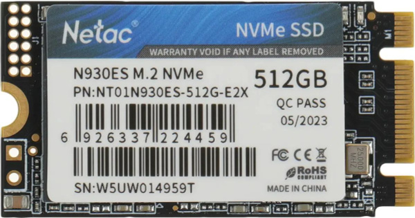 Накопитель SSD 512GB Netac N930ES (NT01N930ES-512G-E2X)