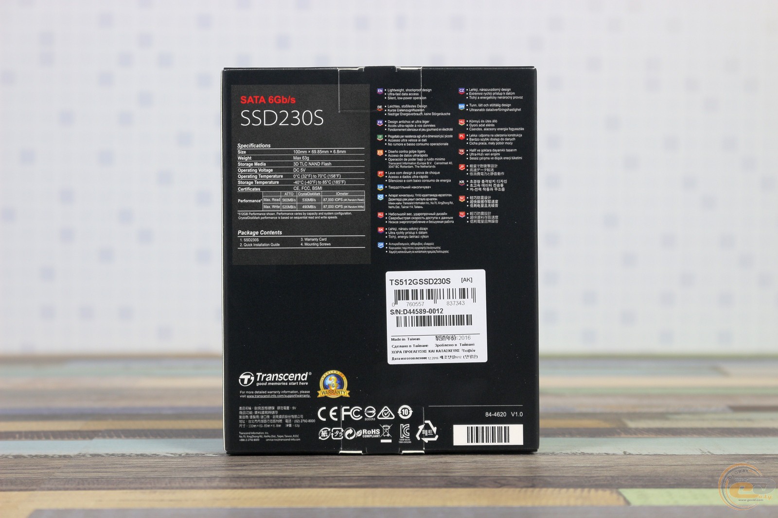 Накопитель SSD 512GB Transcend 230S (TS512GSSD230S)