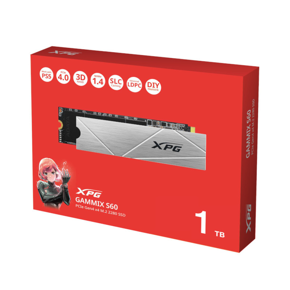 Накопитель SSD 1TB ADATA XPG Gammix S60 (AGAMMIXS60-1T-CS)
