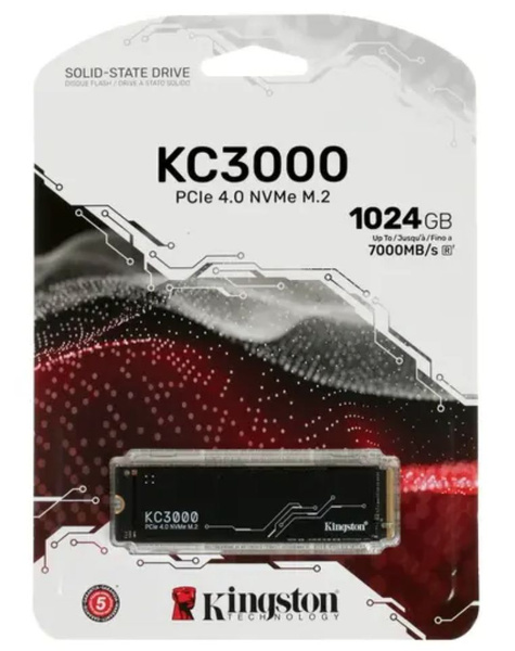 Накопитель SSD 1TB Kingston KC3000 (SKC3000S/1024G)