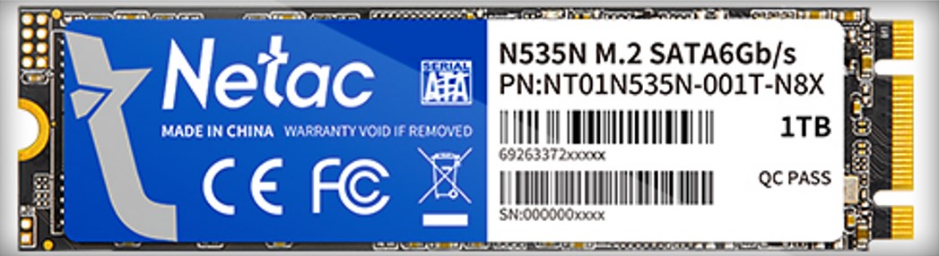 Накопитель SSD 1TB Netac N535N (NT01N535N-001T-N8X)