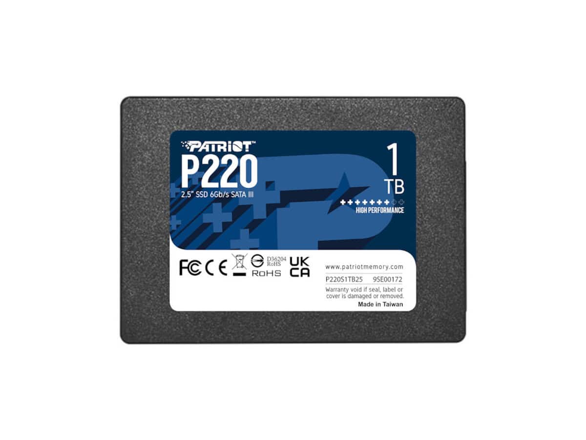 Накопитель SSD 1TB Patriot P220 (P220S1TB25)