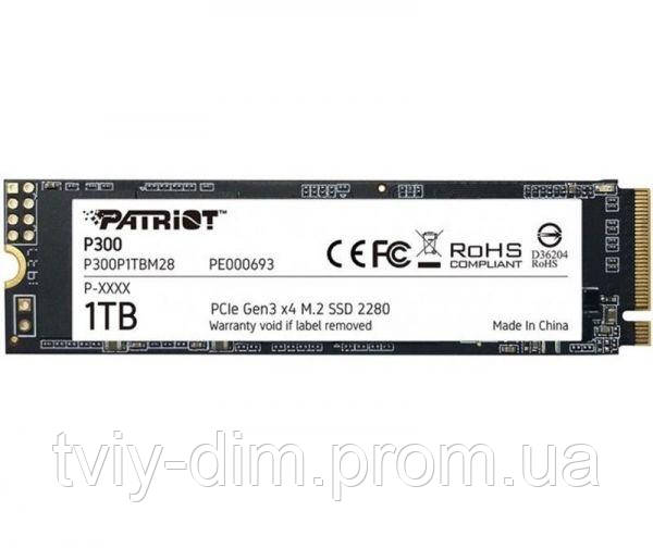 Накопитель SSD 1TB Patriot P300 (P300P1TBM28)