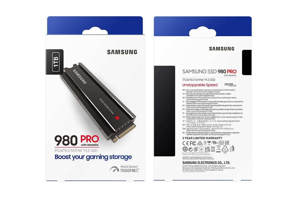 Накопитель SSD 1TB Samsung 980 Pro (MZ-V8P1T0CW)