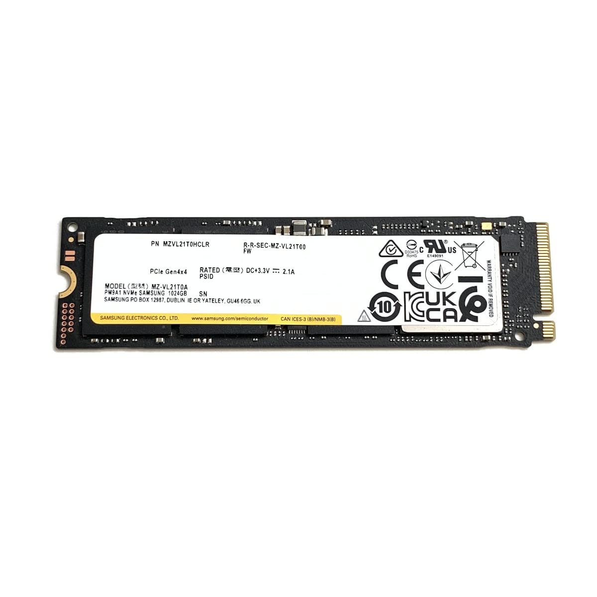 Накопитель SSD 1TB Samsung PM9A1 (MZVL21T0HCLR) OEM