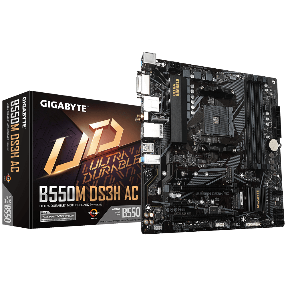 Материнская плата Gigabyte B550M DS3H AC R2