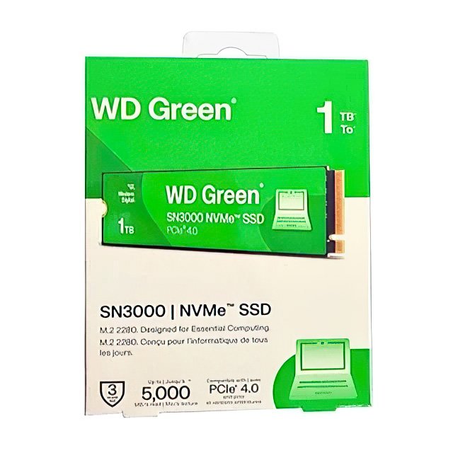 Накопитель SSD 1TB WD Green SN3000 (WDS100T4G0E)