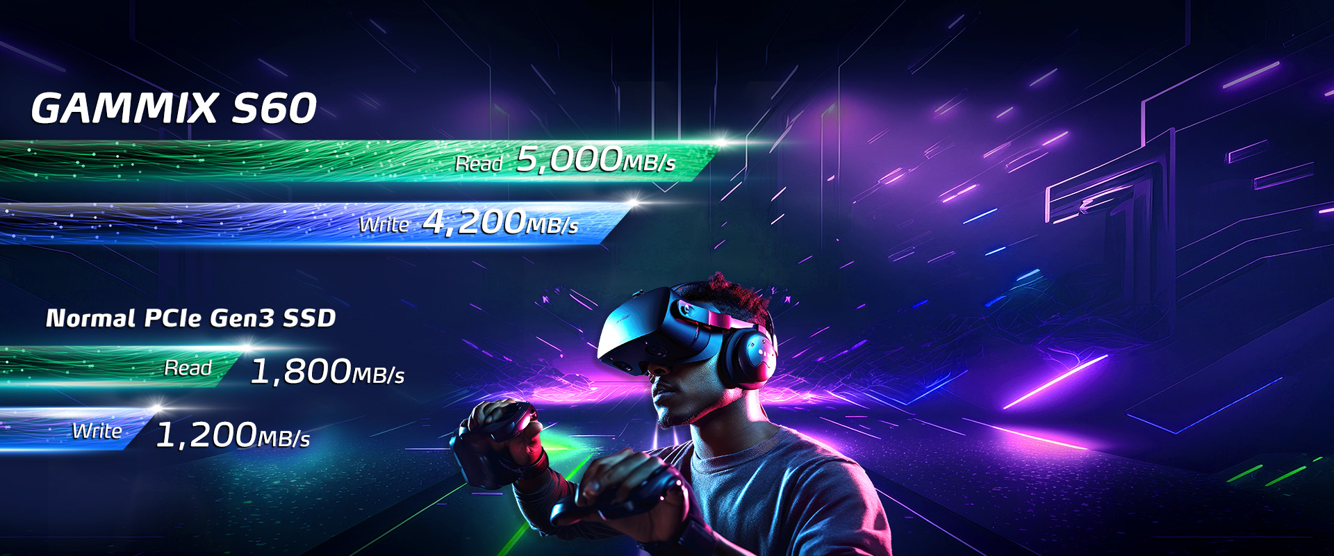 Накопитель SSD 2TB ADATA XPG Gammix S60 (AGAMMIXS60-2T-CS)