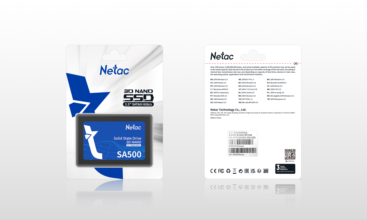 Накопитель SSD 2TB Netac SA500 (NT01SA500-2T0-S3X)