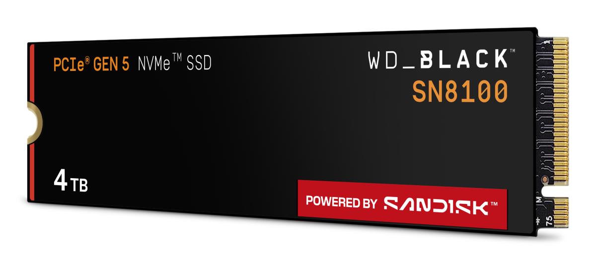 Накопитель SSD 4TB WD Black SN8100 (WDS400T1X0M)
