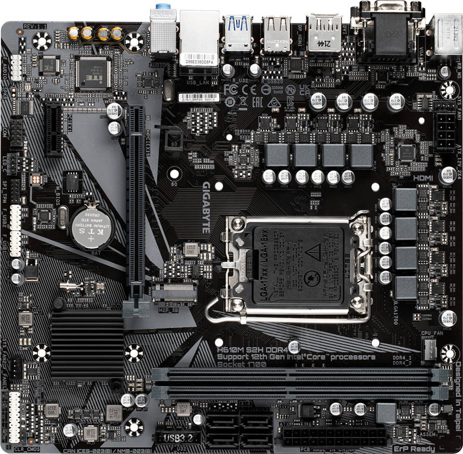 Материнская плата Gigabyte B650M S2H (rev. 1.4)