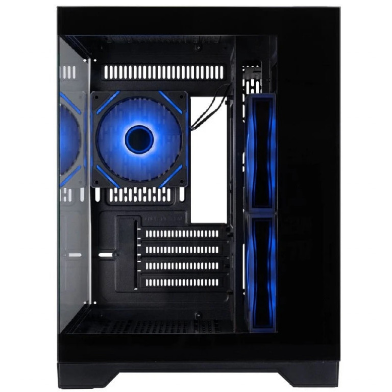 Корпус 1STPLAYER MEGAVIEW MV8-TP ARGB Black (MV8-TP-BK-6FC7R-1FC7-HUB2)