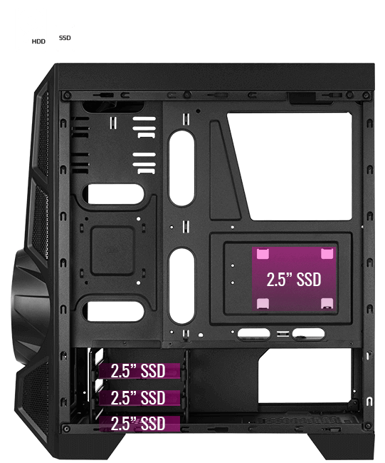 Корпус AeroCool Aero Engine RGB Tempered Glass Black