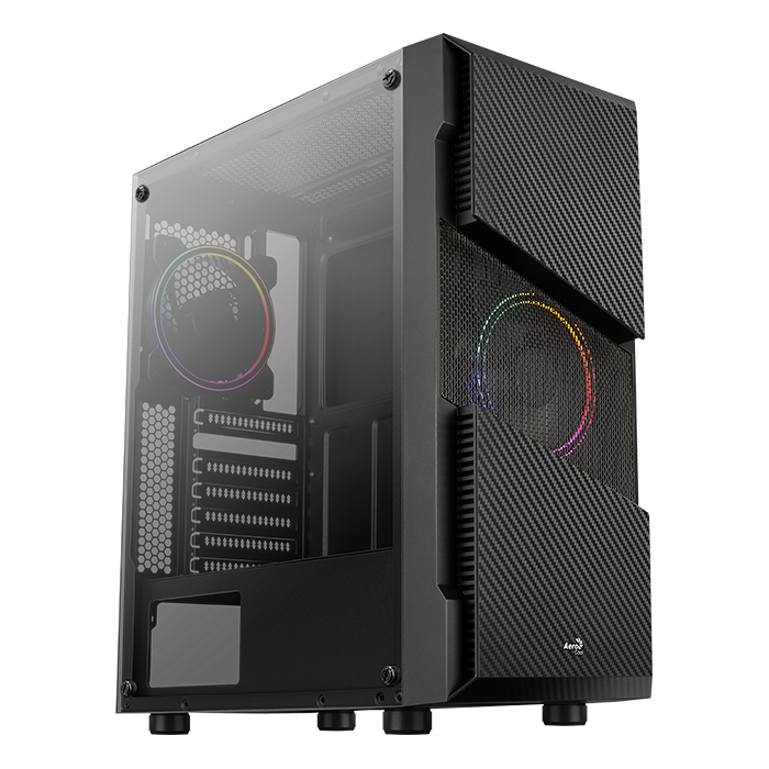 Корпус AeroCool Menace Saturn FRGB-G-BK-v1 Black
