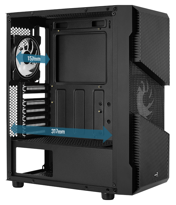 Корпус AeroCool Menace Saturn RGB Black