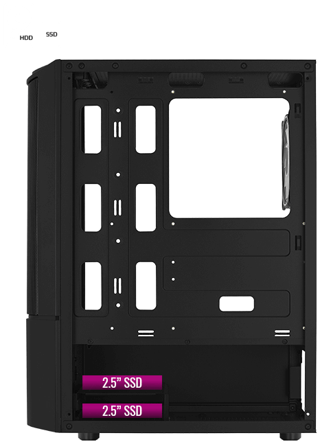 Корпус AeroCool Quantum Mesh-G-BK-v3 Black