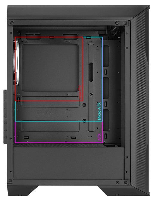 Корпус AeroCool Splinter Duo-G-BK-V1
