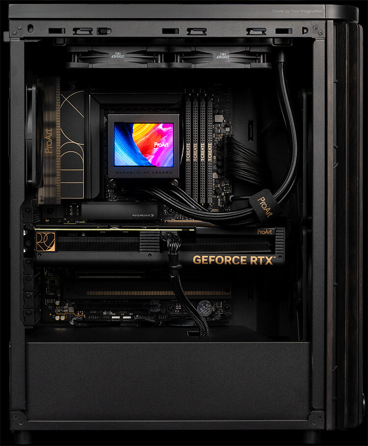 Корпус ASUS ProArt PA401 Wood Edition Metal Panel Black