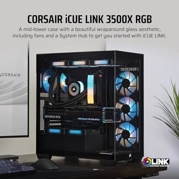 Корпус Corsair iCUE Link 3500X LX-R RGB Black (CC-9011324-WW)