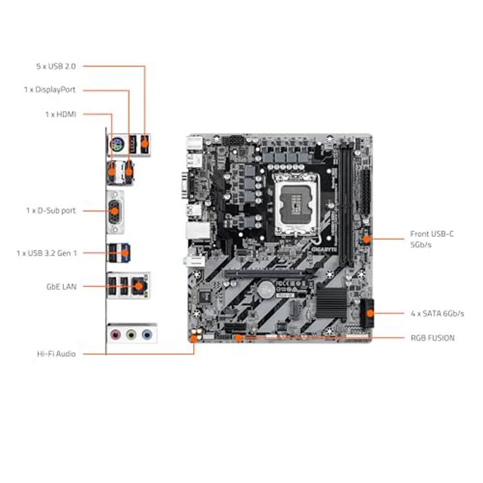 Материнская плата Gigabyte H810M S2H GEN5