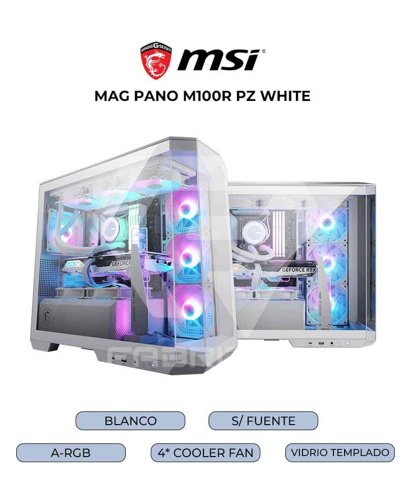 Корпус MSI MAG Pano M100R PZ White