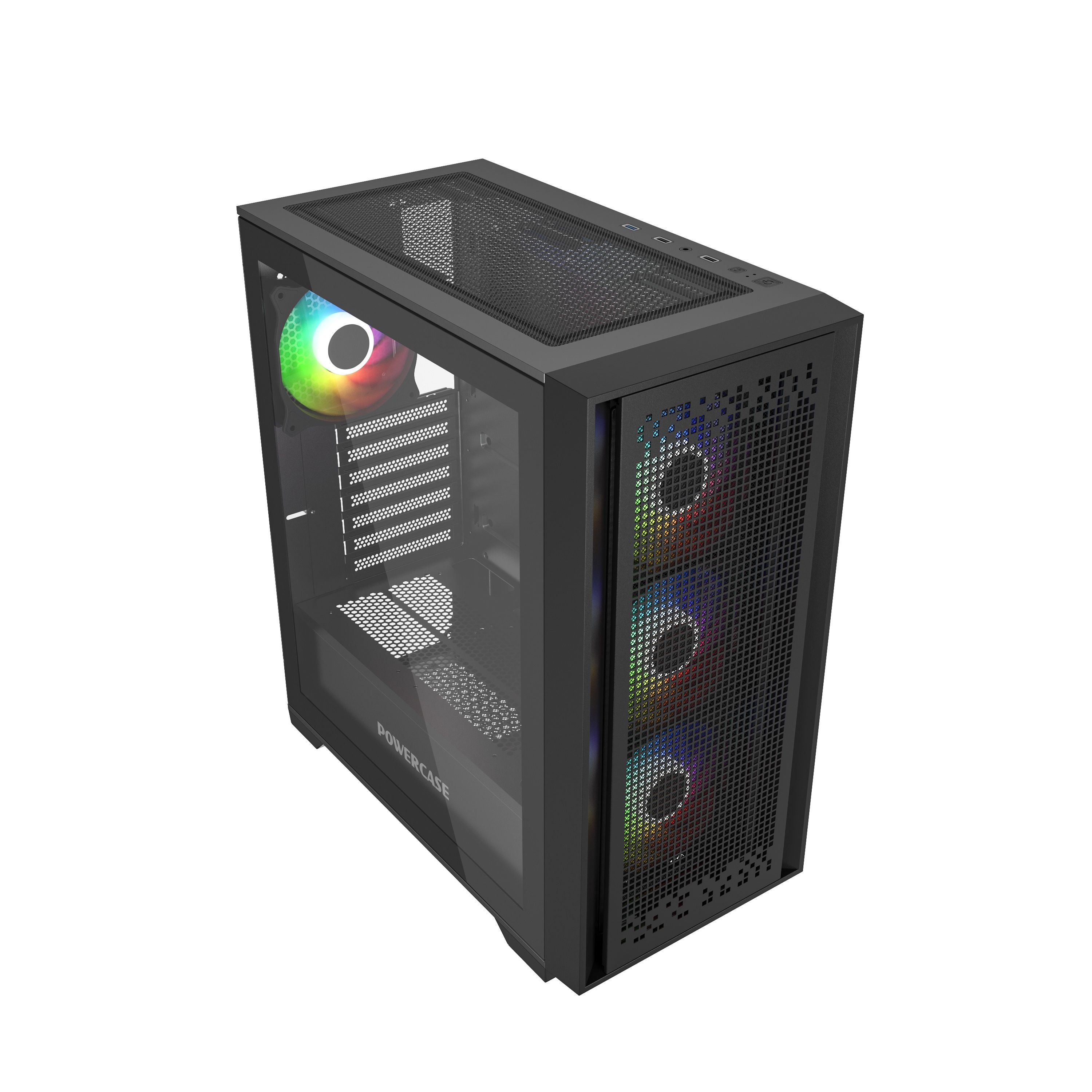 Корпус Powercase ByteFlow Pro ARGB Black