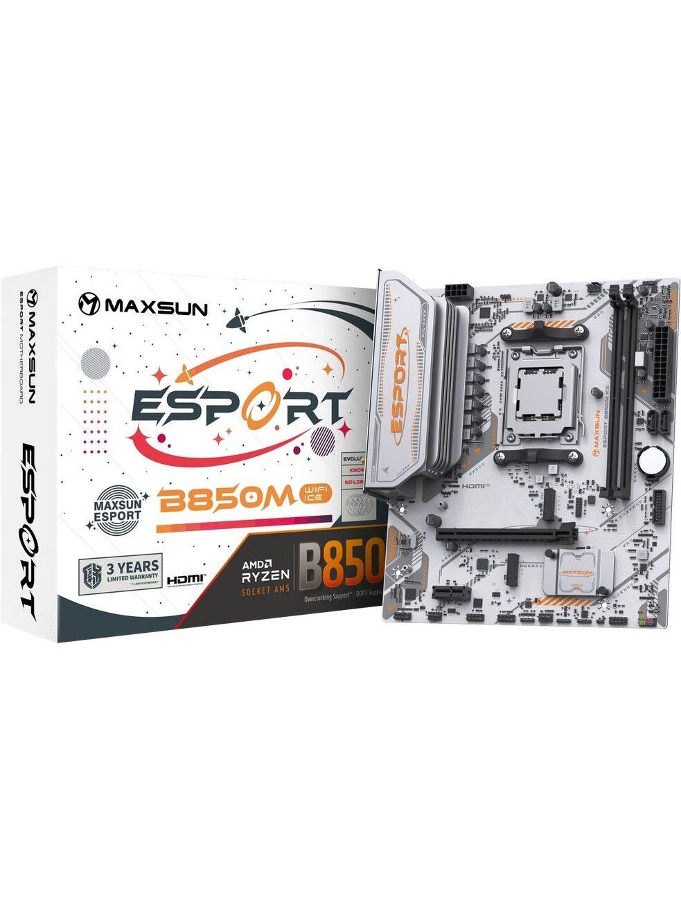 Материнская плата Maxsun eSport B850M WIFI ICE