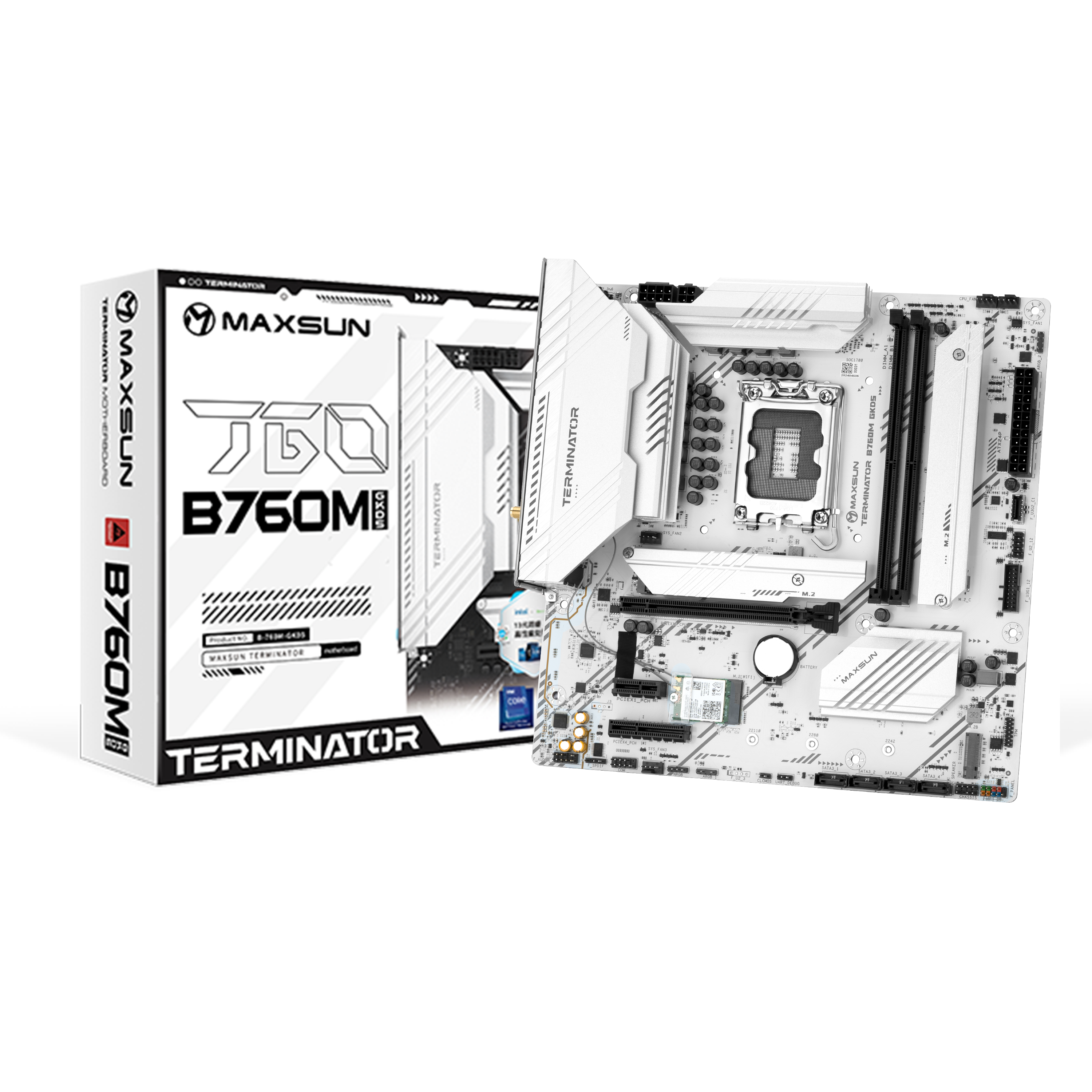 Материнская плата Maxsun Terminator B760M GKD5 ICE