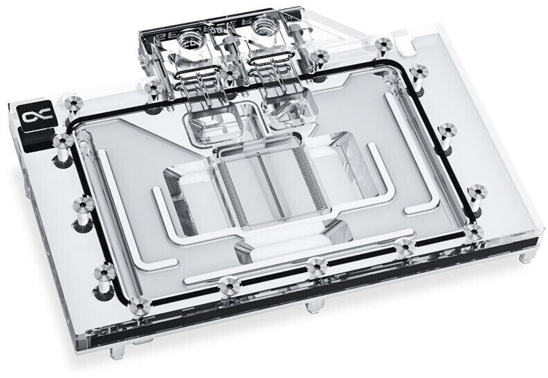 Активный бэкплейт для водоблока СЖО Alphacool Eisblock Aurora GPX-N Acryl 3080/3090 FTW3 (13043)