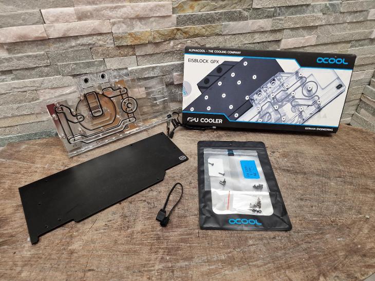 Активный бэкплейт для водоблока СЖО Alphacool Eisblock Aurora GPX-N Acryl 3080/3090 Suprim X (13040)