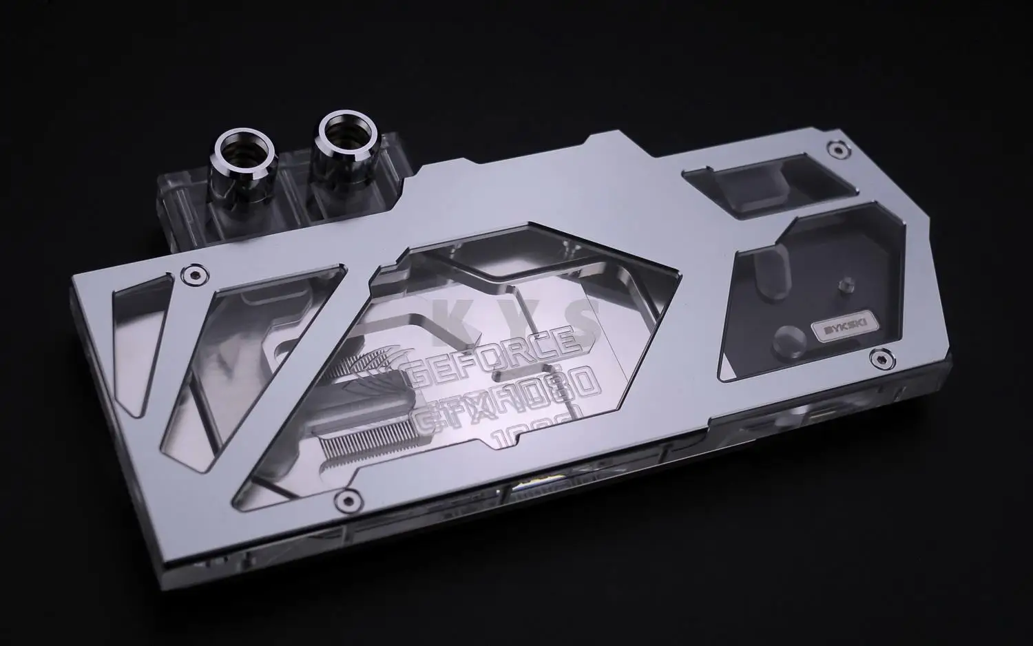Бэкплейт для водоблока СЖО Bykski FOUR FR-N-GTX1080TI-BE Gun Metal (104113)