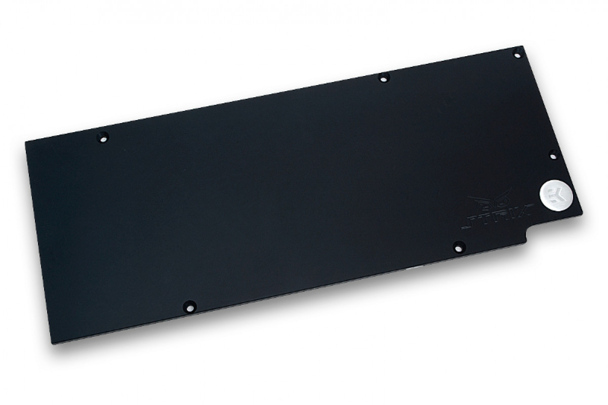 Бэкплейт для водоблока СЖО EKWB EK-FC980 GTX Strix Backplate Black (3831109830345)