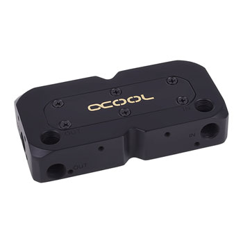 Топ для помп СЖО Alphacool Eisdecke D5 Dual Brass Top - Deep Black (13322)