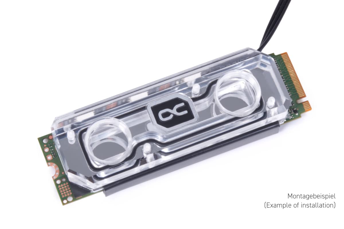 Водоблок для SSD Alphacool HDX Apex Acrylic aRGB M.2 2280 SSD Cooler (11969)