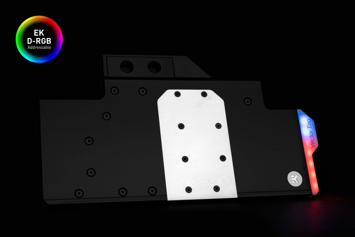 Водоблок для видеокарты EKWB EK-Quantum Vector Trio RTX 3080/3090 D-RGB - Nickel + Acetal (3831109832752)