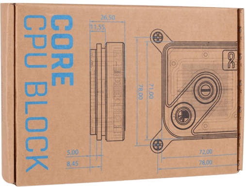 Водоблок для процессора Alphacool Core 1 Aurora Silver