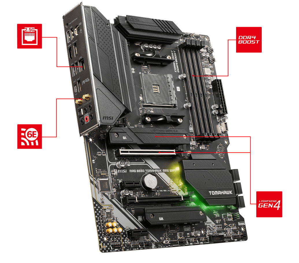 Материнская плата MSI MAG B550 TOMAHAWK MAX WIFI