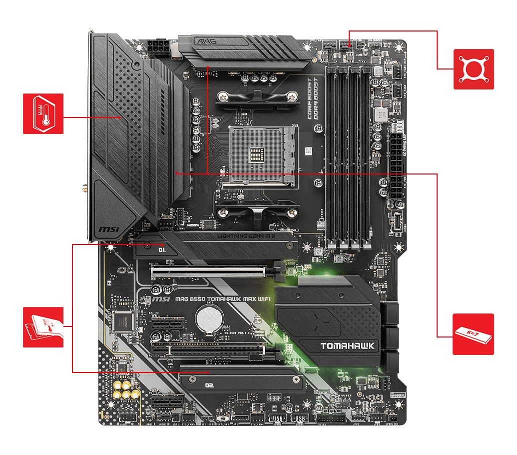 Материнская плата MSI MAG B850 TOMAHAWK MAX WIFI II