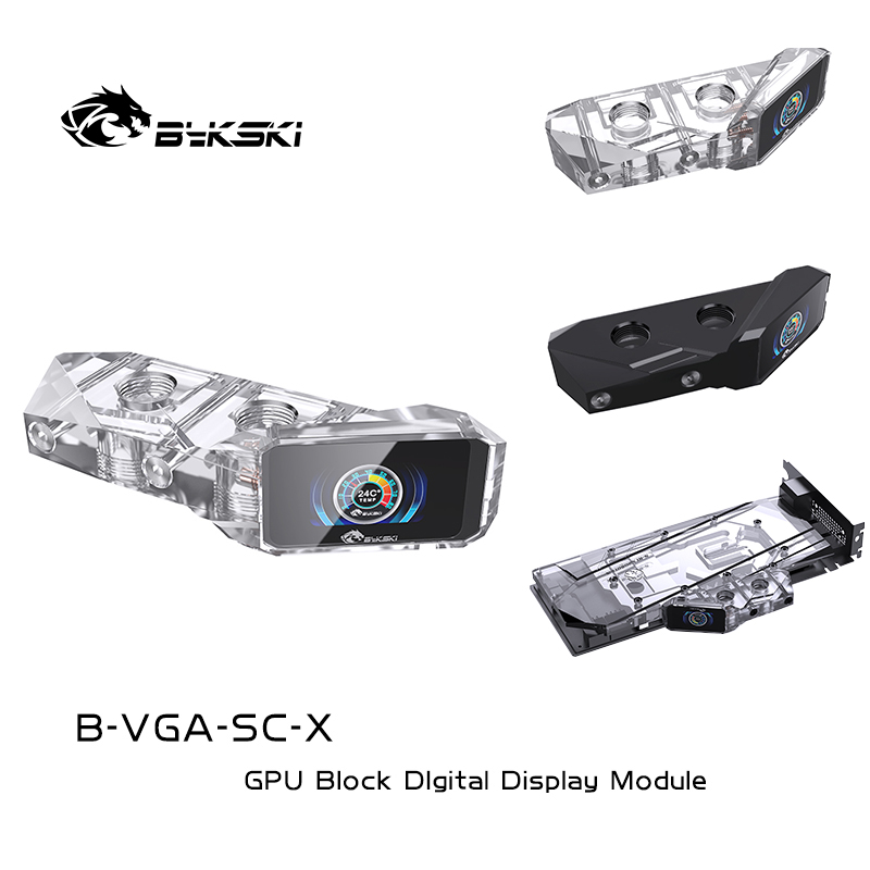 Терминал для СЖО Bykski B-VGA-SC-FX Transparent (130299)