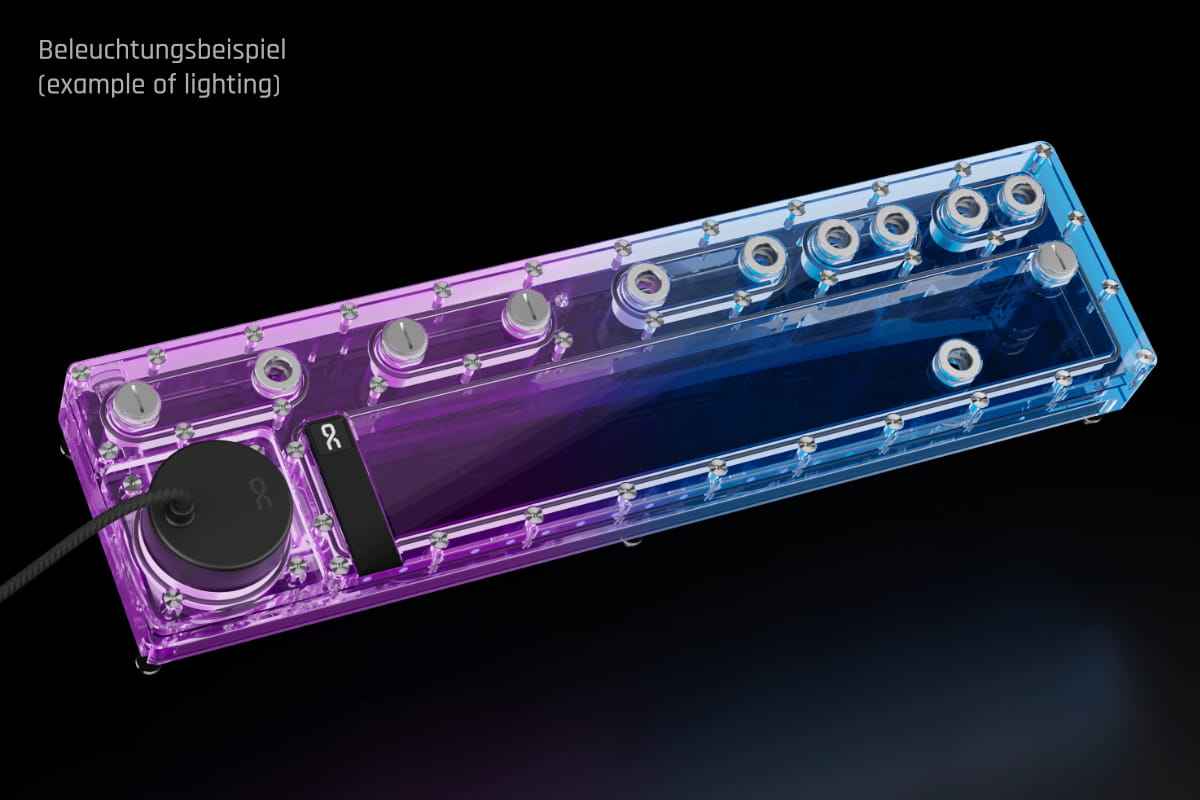 Резервуар с помпой для СЖО Alphacool Core Distro Plate 240 Links mit VPP Apex Pumpe