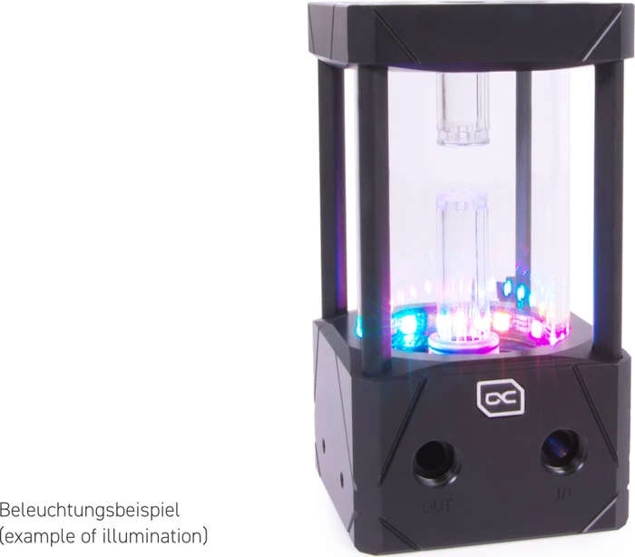 Резервуар с помпой для СЖО Alphacool Eisbecher Aurora D5 Acetal/Glas - 150mm incl. Alphacool VPP Apex D5 (13327)