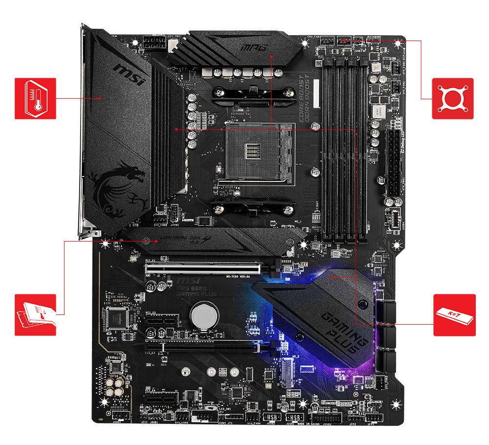 Материнская плата MSI MPG B550 GAMING PLUS
