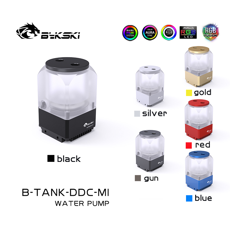 Резервуар с помпой для СЖО Bykski B-TANK-DDC-MI 5V A-RGB&Black (C8-0229)