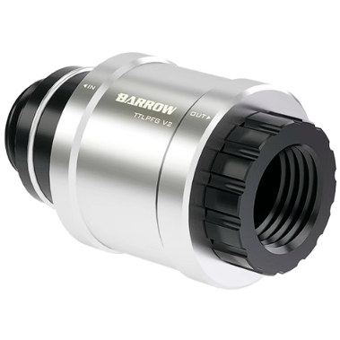 Кран для СЖО Barrow TTLPFG V2 Silver Main Body+ Classic Black