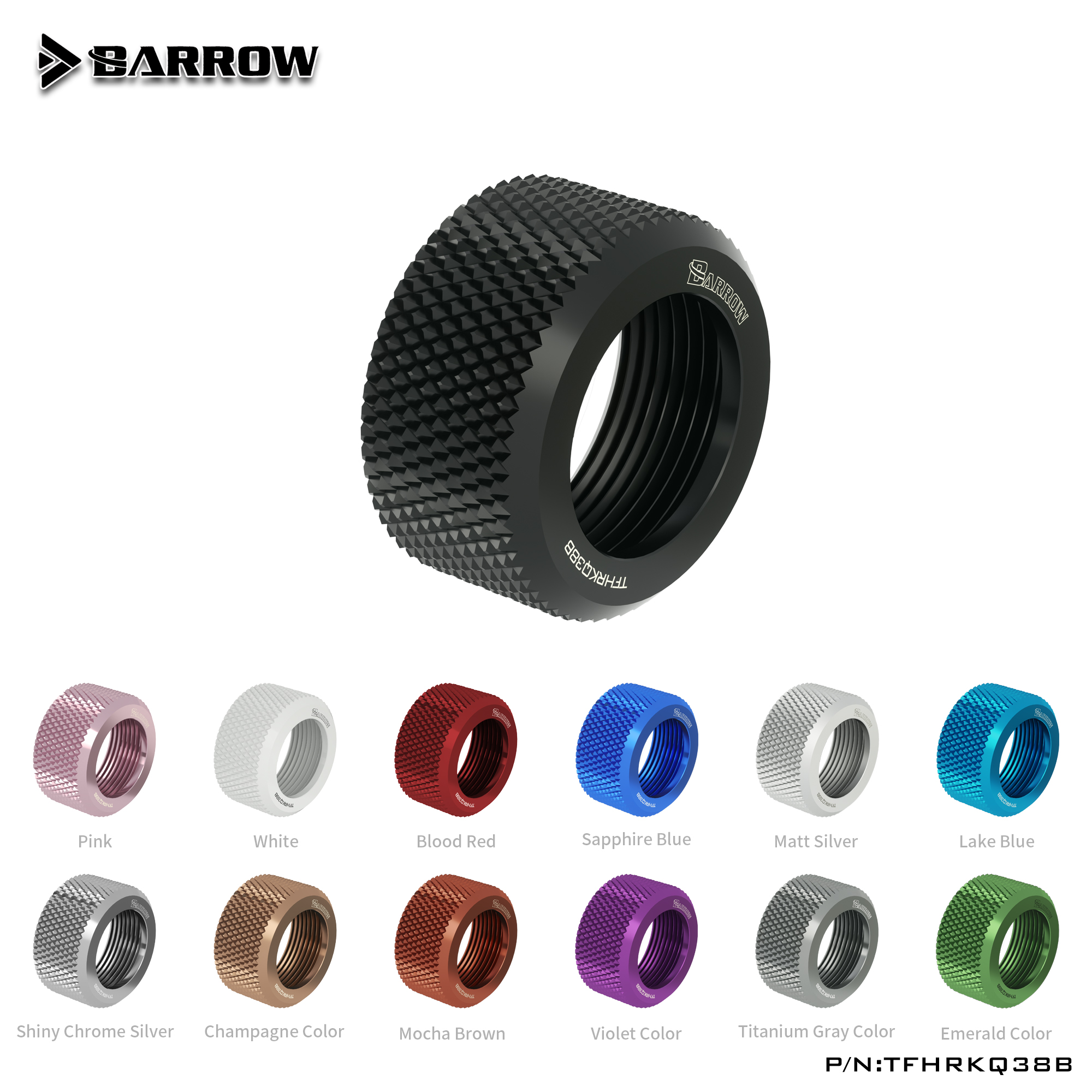 Крышка для СЖО Barrow TFHRKQ38B Black (BA1512)